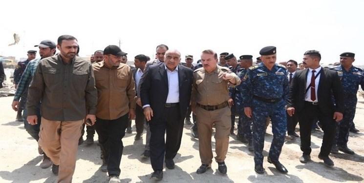 بازدید عبدالمهدی از محل انفجار انبار مهمات در جنوب بغداد
