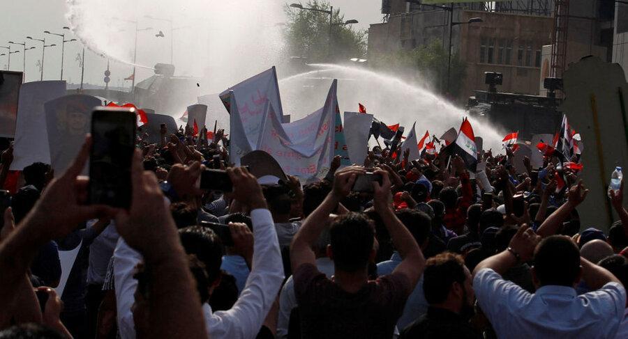 تظاهرات در بغداد و چند شهر عراق از سرگرفته شد